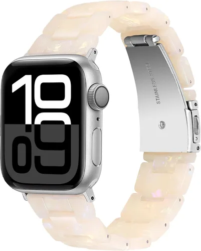 Miniatura 10 de Miimall Women Resin Bands for Apple Watch Series 10 9 8 7 6 5 4 3 2 1 Ultra SE Colorful Dressy Cute Classy Lightweight Comfort 38mm 40mm 41mm 42mm