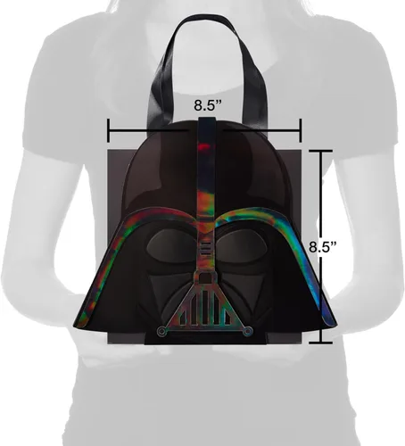 Miniatura 4 de Papyrus Bolsa de regalo mediana de 8.5 pulgadas de Star Wars (Darth Vader) para cumpleaños, aniversarios y todas las ocasiones (1 bolsa)