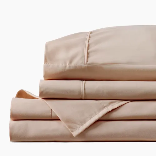 Miniatura 2 de PeachSkinSheets Juego de Sábanas Toasted Marshmallow - Nivel de Suavidad de 1500tc - Sábanas Extra Suaves Refrescantes para Personas que Duermen