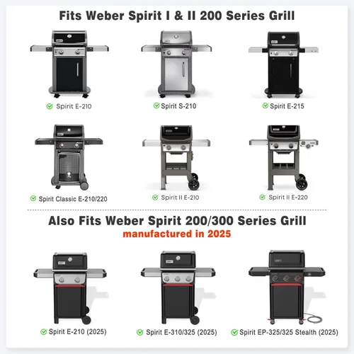 Miniatura 5 de Stanbroil Placa de Plancha Completa para Parrilla de Gas Weber Spirit 200 Series de 2 Quemadores, Placa Plancha de Superficie Plana Antiadherente