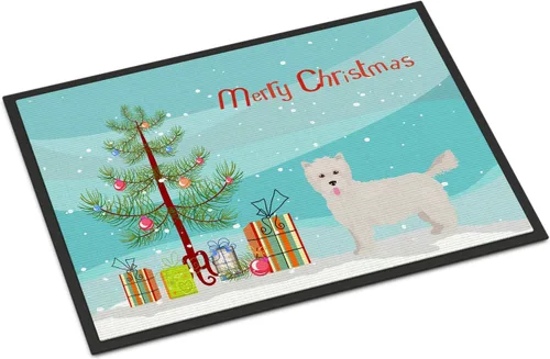 Miniatura 158 de Caroline's Treasures CK3799MAT Akita Shepherd - Tapete de árbol de Navidad de 18 x 27 pulgadas, tapete para puerta delantera, interior y exterior