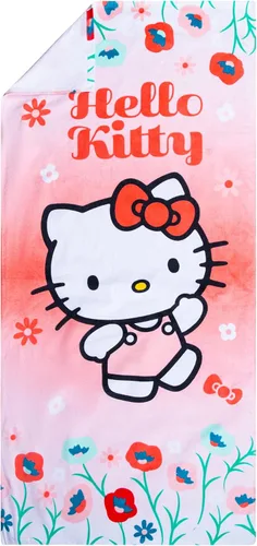 Miniatura 5 de Franco Toalla de playa de algodón súper suave para niños, 58 x 28 pulgadas, Hello Kitty
