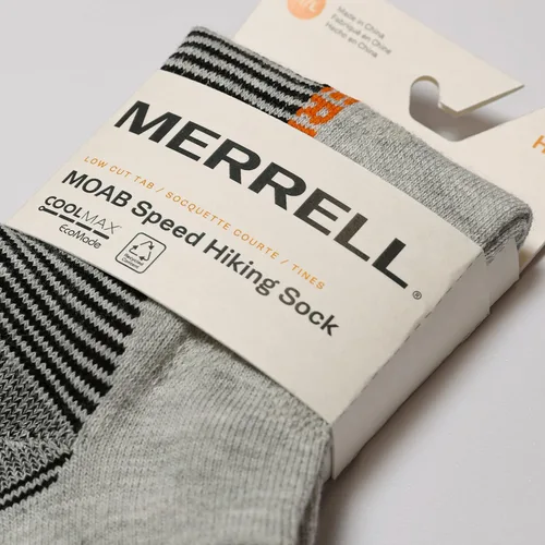 Miniatura 4 de Merrell Calcetines ligeros para senderismo Moab Speed de corte bajo, unisex sostenibles Coolmax Ecomade