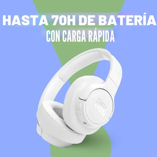 Miniatura 3 de JBL Tune 770NC - Cancelación de ruido adaptativa con auriculares inalámbricos Smart Ambient sobre la oreja, Bluetooth 5.3, batería de hasta 70H