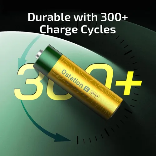 Miniatura 4 de OLIGHT B Pro AA Baterías NiMH recargables, paquete de 8 unidades, 2100 mAh de alta capacidad, voltaje de batería de 1.2 V, ideal para dispositivos