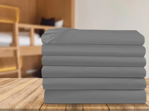 Miniatura 5 de Elegant Comfort Paquete de 6 sábanas bajeras bajeras de 1500 hilos, calidad prémium hotelera, bolsillo profundo, sin arrugas, resistentes a