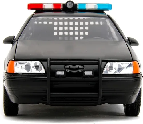 Miniatura 3 de Jada Robocop 35 aniversario 1:24 OCP Ford Taurus - Coche fundido a presión y figura de Robocop de 2.75 pulgadas, juguetes para niños y adultos