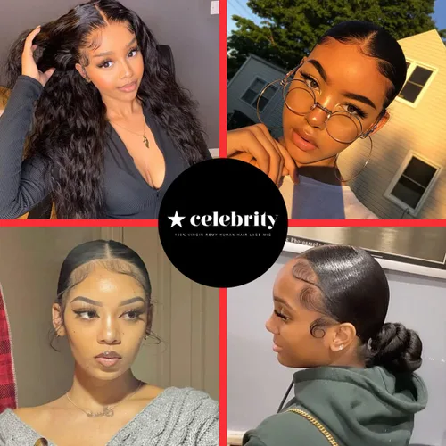 Miniatura 7 de Celebrity Bordes de pelo de bebé, encaje HD, cabello humano transparente, línea de cabello invisible reutilizable, borde instantáneo, rayas