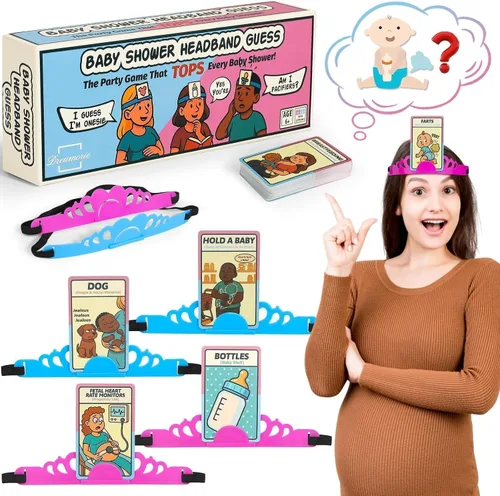 Divertidos juegos de adivinación de frases para invitados, actividades de baby shower más divertidas de la historia, fiesta de revelación de género,