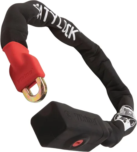 Seatylock Viking - Cerradura de cadena para bicicleta con llave, magnética, patentada, clasificada segura, segura, antirrobo, cerradura inteligente