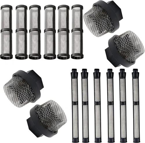 Miniatura 16 de Juego de filtros de rociador sin aire para Graco 390 395 490 495 595 3400 pulverizador, 3 tipos de bomba de pulverización de filtro de paja, filtro