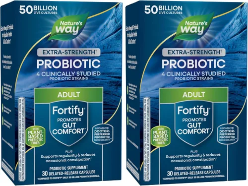Miniatura 8 de Nature's Way Fortify Daily Probiotic + Prebiótico para hombres y mujeres, 50 mil millones de cultivos vivos, suplemento extra fuerte para la salud