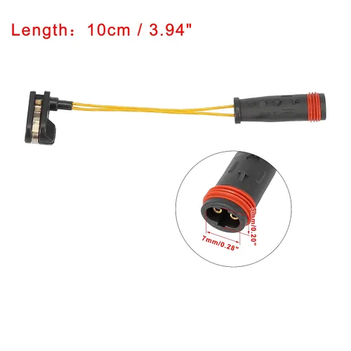 Miniatura 3 de X AUTOHAUX 2 unids coche delantero trasero pastillas de freno electrónico sensor de desgaste indicador 1645401017 2205401517 para Mercedes-Benz