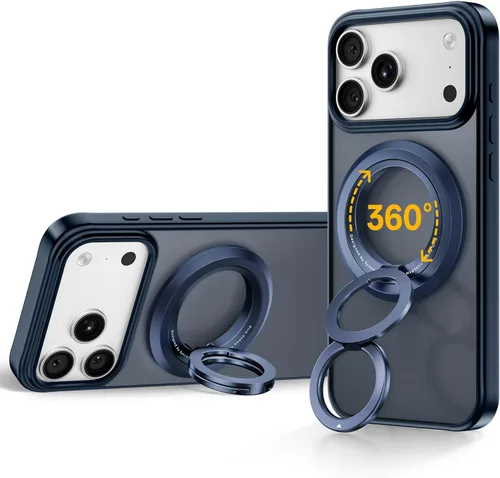 Miniatura 19 de SYNCWIRE Soporte magnético para anillo de teléfono MagSafe, rotación de 360°, agarre magnético de doble cara, soporte de anillo para teléfono