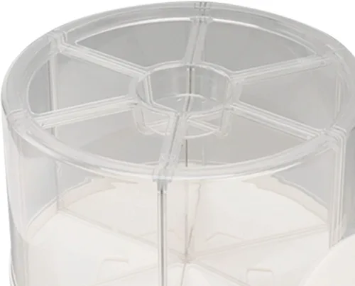 Miniatura 8 de Dispensador de cereales de gran capacidad, 6 compartimentos, fácil de usar, tapa extraíble, caja de almacenamiento de cereales para frijoles