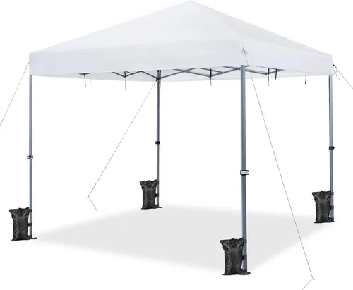 Miniatura 18 de Yaheetech Toldo desplegable de 6.6 x 6.6 pulgadas, tienda de campaña instantánea portátil para exteriores, kiosco comercial con bolsa de transporte