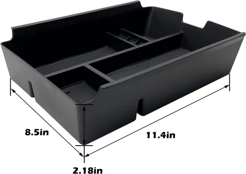 Miniatura 3 de para VW Atlas y Cross Sport Accesorios Organizador de consola central 2018 2019 2020 2021 2022 2023 Inserto ABS Caja de reposabrazos Almacenamiento