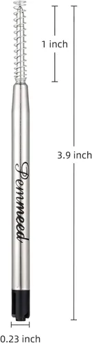 Miniatura 2 de Recambios de bolígrafo con resorte para bolígrafo Penneed B5/B6/B8, compatible con Parker Waterman, punta media de acción torcida, 0.039 in, paquete