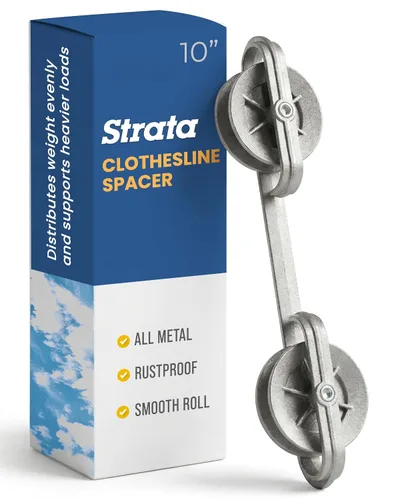 Strata C78050V Separadores de metal de 10 pulgadas / ruedas para tendedero