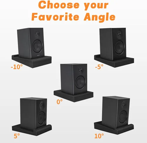 Miniatura 4 de Paquete de 2 almohadillas de aislamiento para monitor de estudio para altavoces de 5 a 6 pulgadas, aislamiento acústico, espuma de estudio, evita