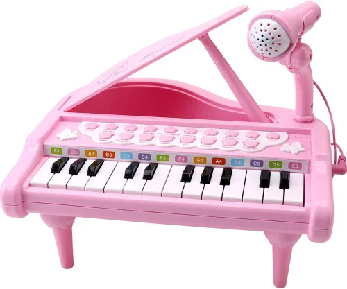 Amy&Benton - Piano de juguete para bebés niña o niños pequeños, regalo de cumpleaños para niños de 1, 2, 3 o 4 años, rosa