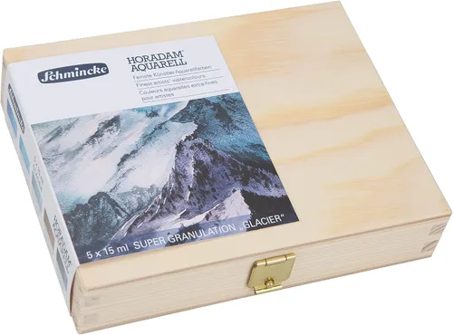 Miniatura 18 de Schmincke - HORADAM® AQUARELL, surtido completo de 40 medios recipientes de acuarelas de granulación súper fuerte, 74 440 097, caja de metal