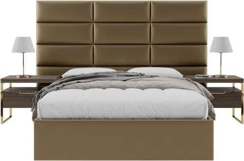 Miniatura 143 de Vänt - Paneles tapizados de cabecera para montar en la pared, diseño Isabelle, 60 x 23 pulgadas, configuración de 4 paneles individuales, Cuero