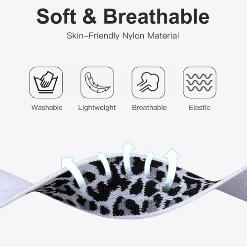Miniatura 3 de Ouwegaga Paquete de 6 bandas elásticas compatibles con Fitbit Sense 2 Bands/Sense/Versa 4/Versa 3 bandas para mujer, correa de nailon elástica suave