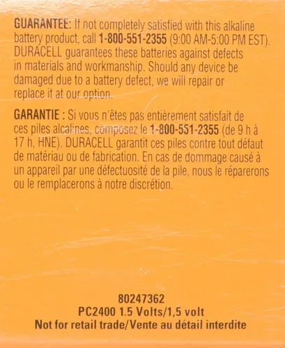 Miniatura 3 de Pila alcalina profesional PROCELL de DURACELL C12, 32-MA92-DH0O, 24, 24