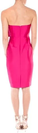 Miniatura 4 de Badgley Mischka Vestido de cóctel con lazo frontal sin tirantes