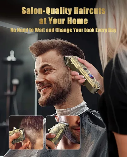 Miniatura 5 de Jack & Rose Cortadora de pelo inalámbrica, cortapelos para hombre, cortaúñas inalámbricas para hombres, kit de peluquería profesional para hombres