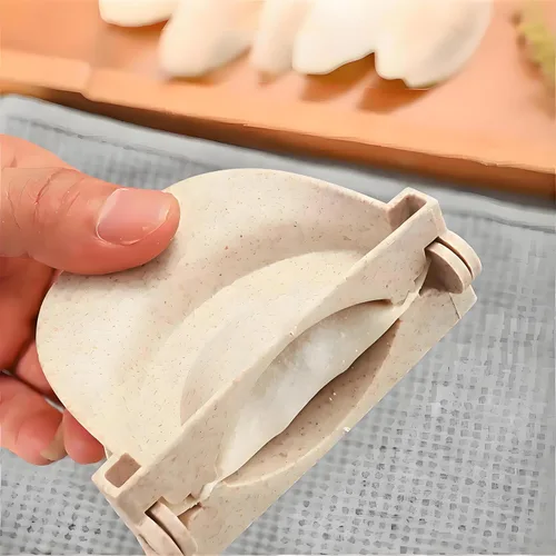 Miniatura 7 de Juego para hacer dumplings con cortador de masa y molde de prensa para empanada - Haz sin esfuerzo dumplings perfectos, calzones, pierogi
