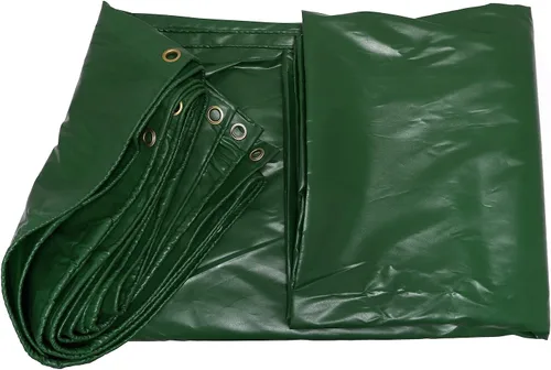 Miniatura 7 de 10' x 20' Cubiertas de lona de vinilo verde resistente de 14 mil para usos múltiples: impermeable, resistente al sol, techo, lona a prueba