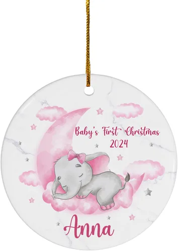 Miniatura 12 de FLOCHIL Adorno personalizado para la primera Navidad del bebé 2023, adorno de la primera Navidad de los bebés 2023, regalo para niños, bebés