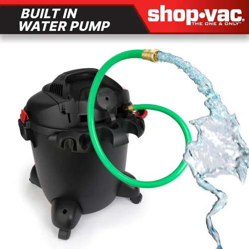 Miniatura 5 de Shop-Vac 5871205 Aspiradora con bomba de agua en seco y húmedo de 12 galones con bomba de agua incorporada, 5.0 CV pico, 2.5 pulgadas de diámetro x