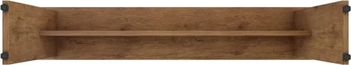 Miniatura 6 de Manhattan Comfort Nomad - Juego de comedor de 3 piezas para 6 personas con mesa de cocina moderna y 2 bancos, muebles de granja con acabado de grano