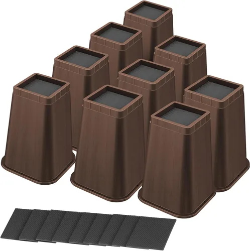 Miniatura 9 de shouwuhho Elevador de Cama de 8 Pulgadas de Alta Resistencia, Elevador de Muebles de 12" 8" 4" para Mesa, Pata de Escritorio, Sofá, Sofá Cama