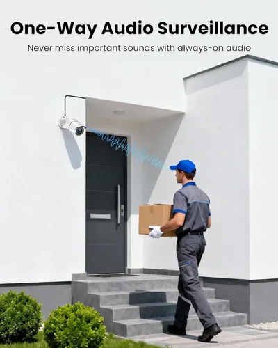 Miniatura 5 de ZOSI Sistema de cámara de seguridad para el hogar 8CH 3K Lite, detección de humanos y vehículos, visión nocturna de 120 pies, 4 cámaras de metal