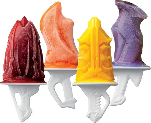 Tovolo - Moldes para paletas heladas, motivo yeti, Espada, Blanco