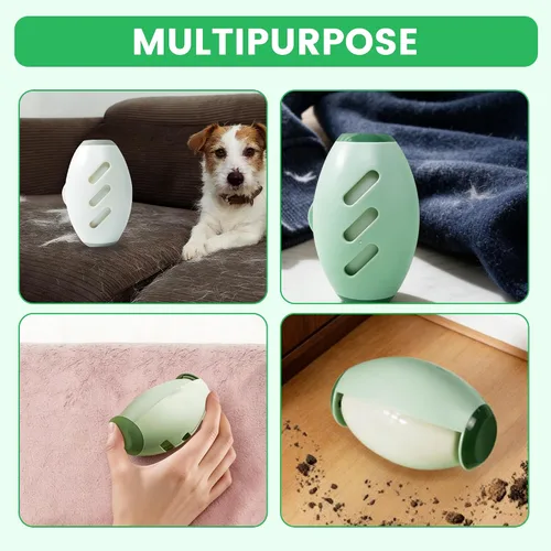 Miniatura 4 de Rodillo de pelusa de silicona reutilizable, 2026, nuevo mini lavable, tamaño de viaje, bola de rodillo de pelo de gato, perro, mascotas, removedor