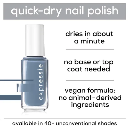 Miniatura 4 de essie expressie - Esmalte de uñas vegano de secado rápido, notificaciones, rojo vino, 0.33 onzas.