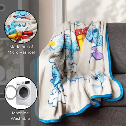 Miniatura 5 de Collectibles Smurfs Bedding - Manta súper suave de micro raschel, 46 x 60 pulgadas, (producto oficial con licencia) por Franco Los Pitufos - Pitufos