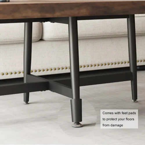 Miniatura 6 de KaKaBB Patas de Mesa de Café de Metal de 18 Pulgadas, Patas de Muebles de Servicio Pesado para Escritorios Modernos de Oficina, Soportes de TV, Mesa