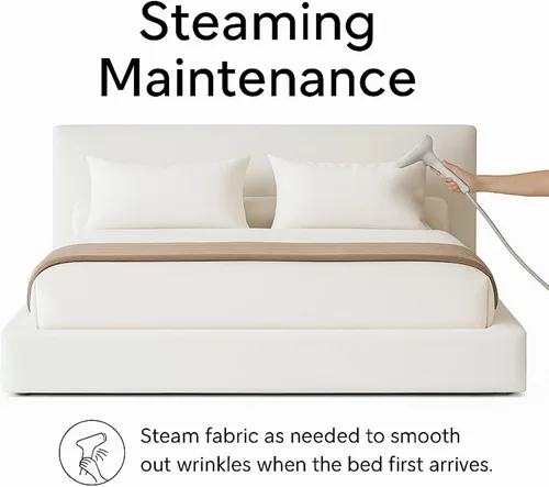 Miniatura 6 de Cama redonda – Funda lavable con cremallera – Espuma suave tapizada de lino – Modular minimalista moderno – Media luna – Se vende por separado