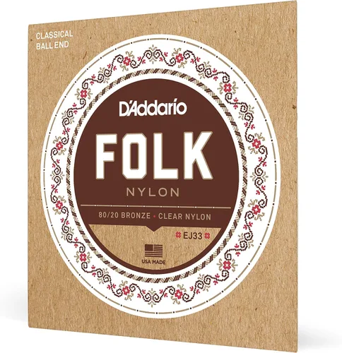Miniatura 6 de D'Addario Set Clásico de Guitarra Folk Blk 8020 Bola (EJ34)
