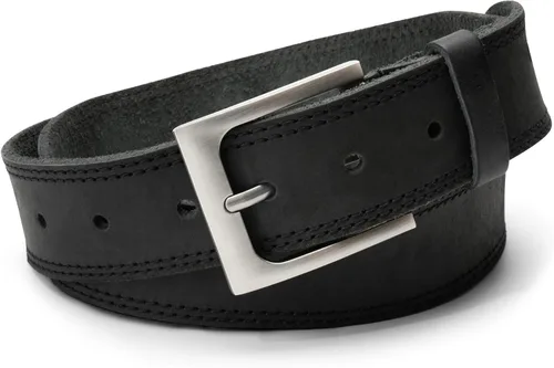 Miniatura 3 de Hide & Drink, Cinturón de cuero de grano completo de doble hilera para hombre, estilo occidental, accesorio casual de vaquero, hecho a mano