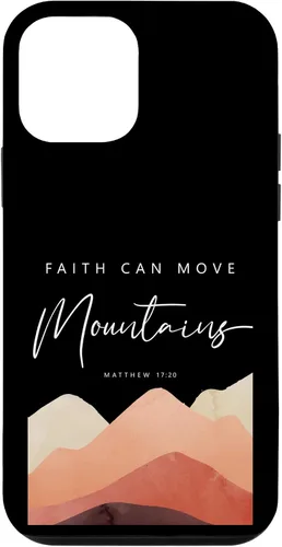 Miniatura 16 de iPhone 12/12 Pro Faith Can Move Mountains - Funda cristiana inspiradora Mateo 17 20