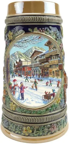 Miniatura 8 de OktoberfestHaus Bier Krug - Tazas de cerveza para hombre, jarra de cerámica con el castillo de Ludwig de Alemania, regalo para amantes