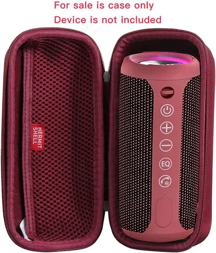 Miniatura 2 de Hermitshell Estuche rígido de viaje para ortizan altavoz Bluetooth portátil IPX7 impermeable altavoz inalámbrico (rojo vino)