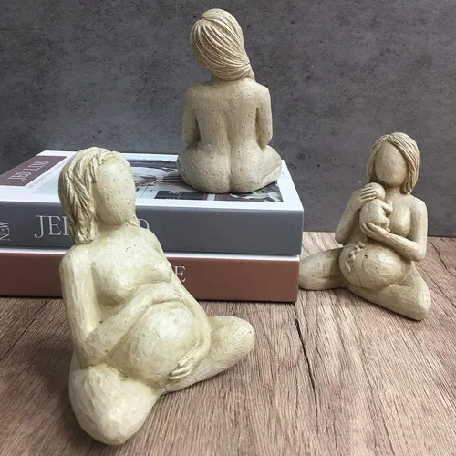 Miniatura 4 de Estatua del cuerpo de mujeres embarazadas, figura posparto de mujer, escultura de gran madre para decoración del hogar, estatua conmemorativa